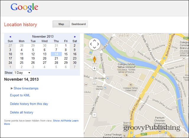 Google Povijest lokacija