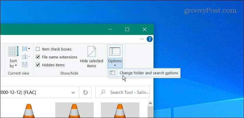 Opcije programa Windows 10 File Explorer