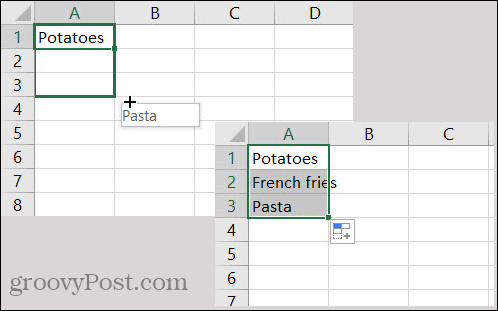 Prilagođeni popis programa Excel AutoFill