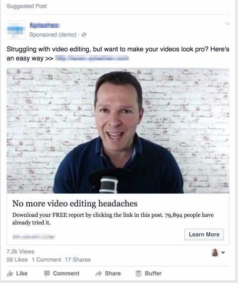 facebook video oglas u feedu vijesti