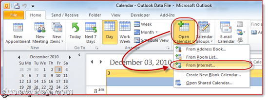 Google kalendar u Outlook 2010 "