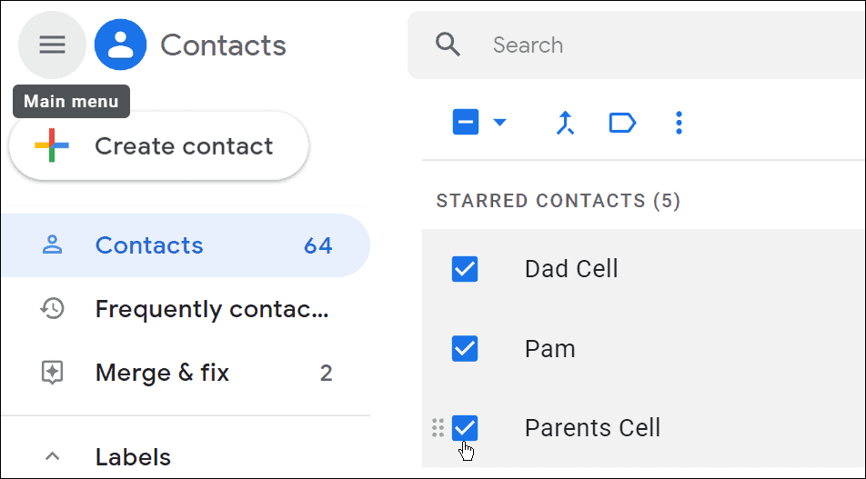 provjerite kontakte stvorite grupni popis e-pošte u gmailu