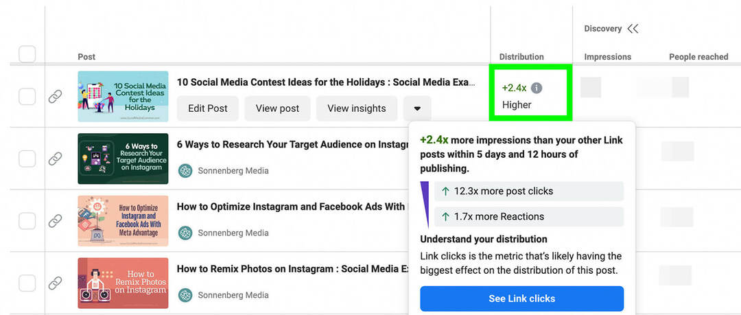 how-to-publish-contnet-that-reflects-your-facebook-page-followers-interests-creator-studio-distribution-column-metrics-positive-trends-example-8