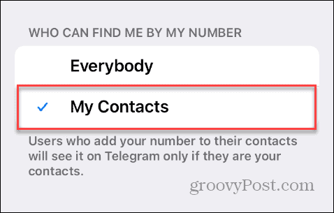 Pronađite po broju telefona na Telegramu