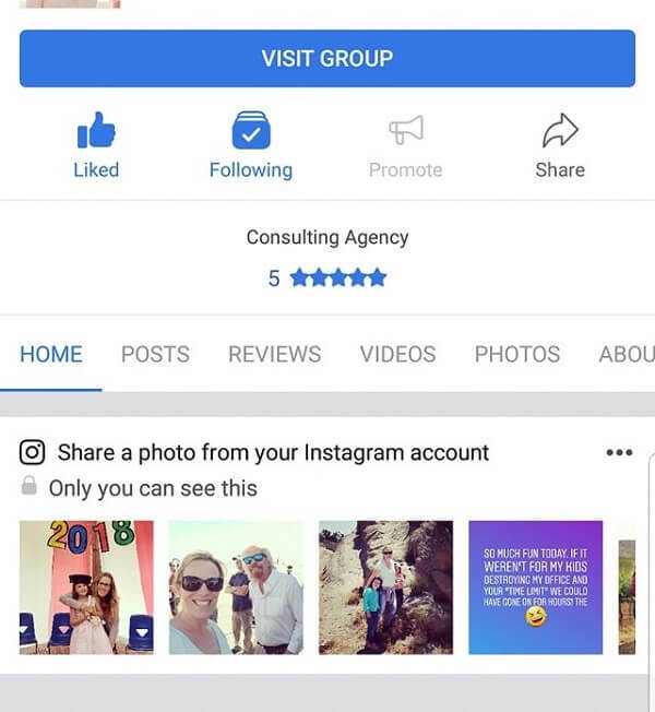 Facebook-ova mobilna aplikacija sada predlaže Instagram fotografije za dijeljenje na stranici.