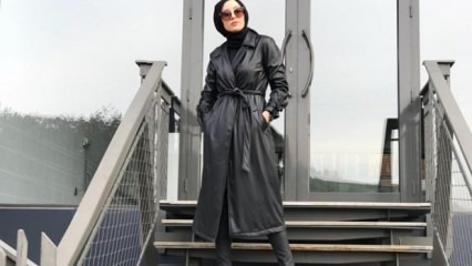 Modeli kožnih jakni u odjeći hidžaba