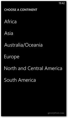 Windows Phone 8 karte omogućuje kontinent