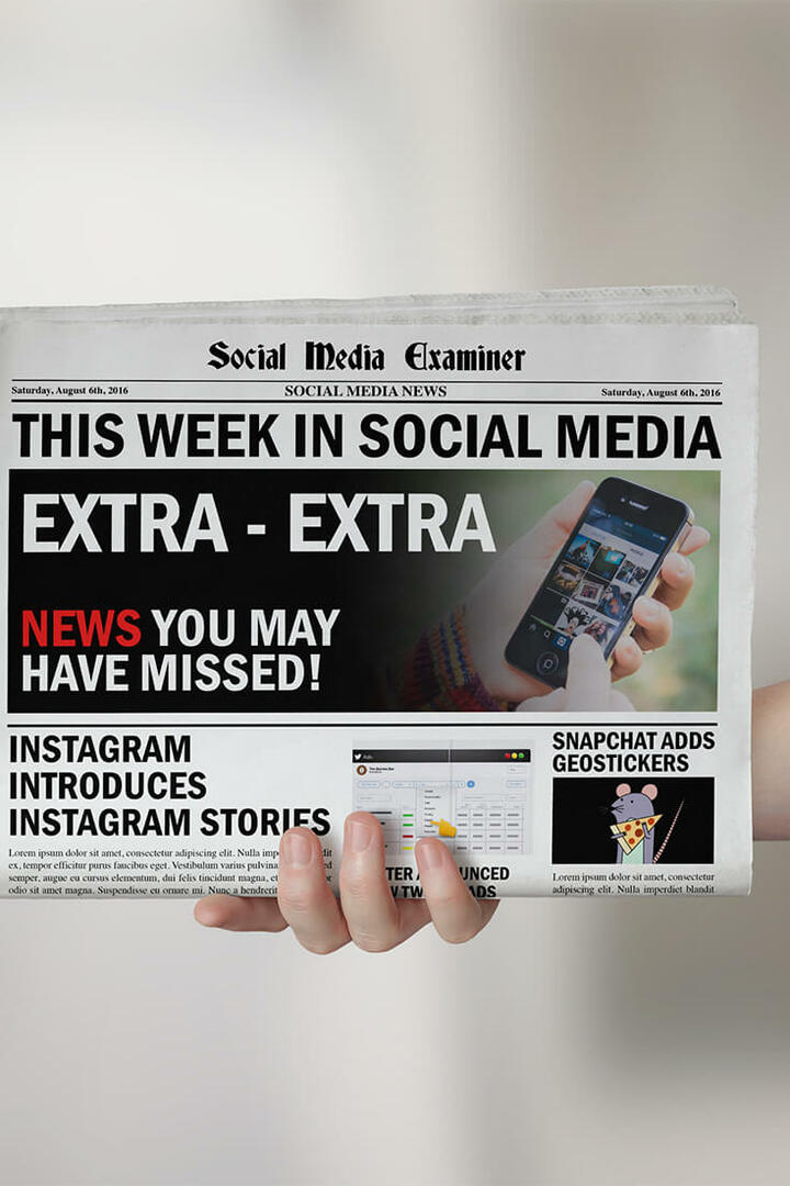 Instagram predstavlja 24-satne priče: Ovaj tjedan na društvenim mrežama: Ispitivač društvenih medija
