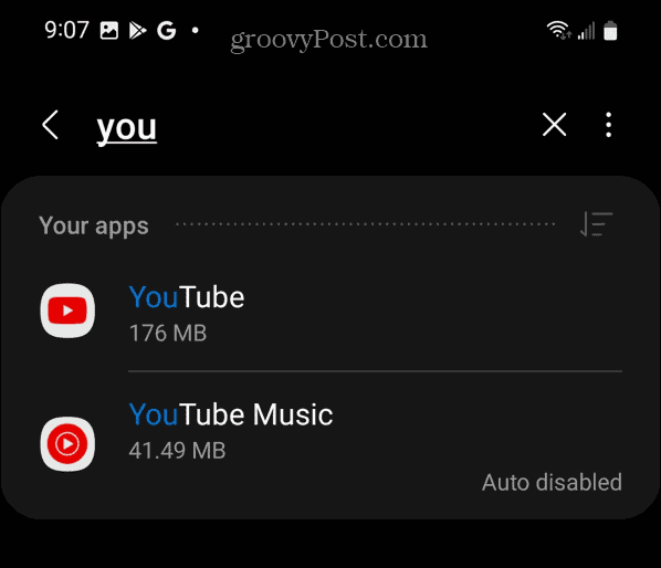 očisti YouTube predmemoriju