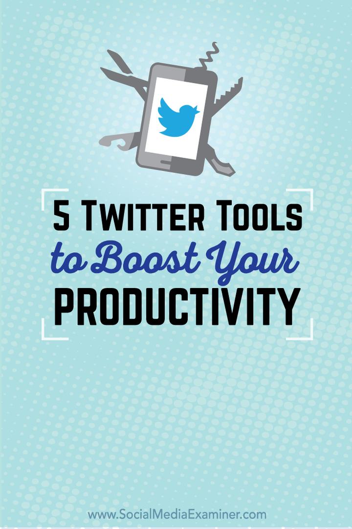 5 Twitter alata za povećanje produktivnosti: Ispitivač društvenih medija