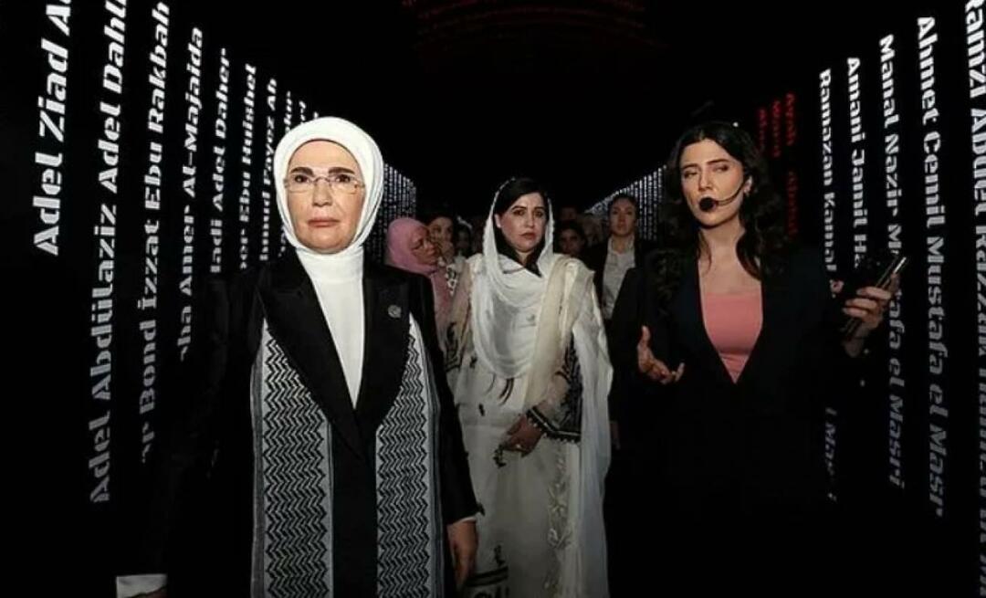 Prva dama Erdoğan posjetila izložbu 'Gaza: Resisting Humanity' sa suprugama čelnika!
