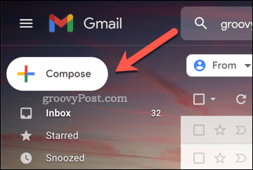 Gumb za novu poruku na Gmailu