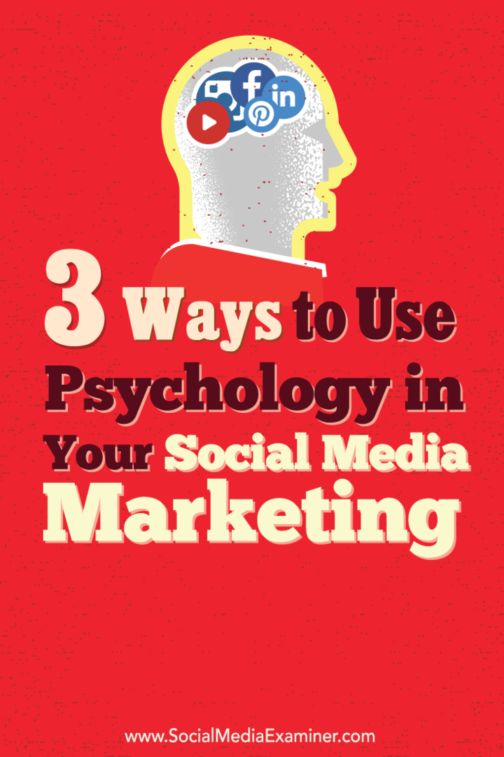 društveni mediji i psihološki marketinški principi