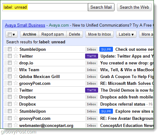 gmail e-pošta nepročitana e-pošta