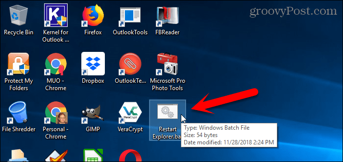 Pokrenite serijsku datoteku na radnoj površini sustava Windows 10