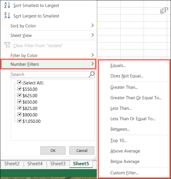 Filtriraj prema stanju u Excelu