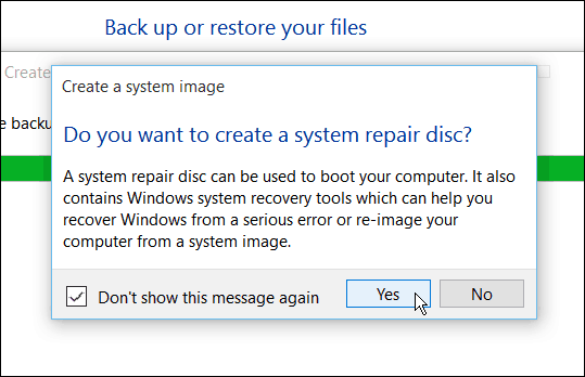 Stvorite ključ za oporavak sustava Windows 10
