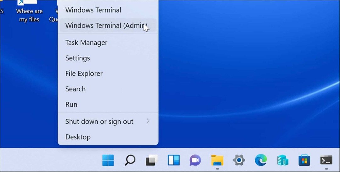Administrator Windows terminala Windows 11