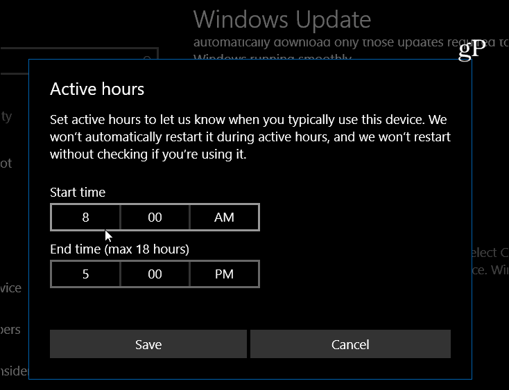 Windows 10 postavlja aktivne sate