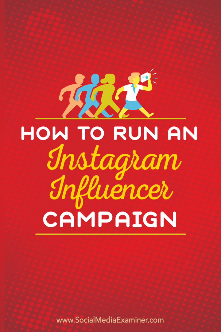 kako voditi instagram influencer kampanju