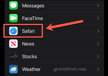 safari postavke iphone