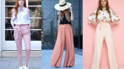 4 različite kombinacije s ružičastim papirnatim hlačama 