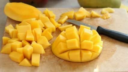 Kako nasjeckati mango? Kako najlakše narezati mango? Najlakša tehnika sjeckanja manga kod kuće