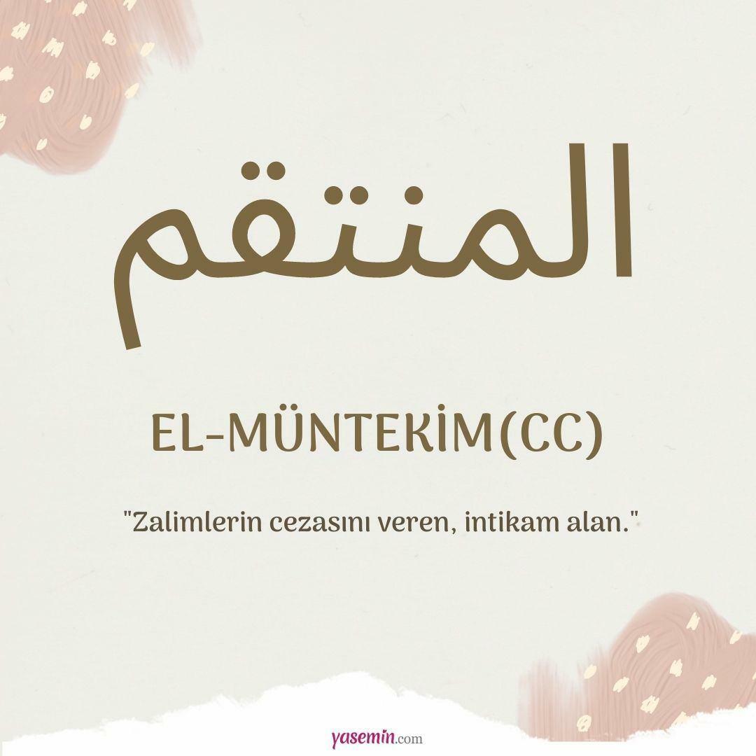 Što znači al-Muntekim (c.c)?