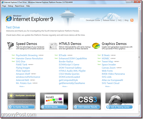 Internet Explorer 9: Preuzmite pregled