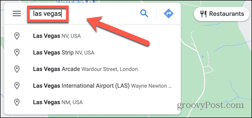 google maps odredište