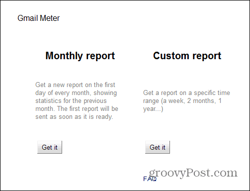 Izvještaj Gmail mjerača