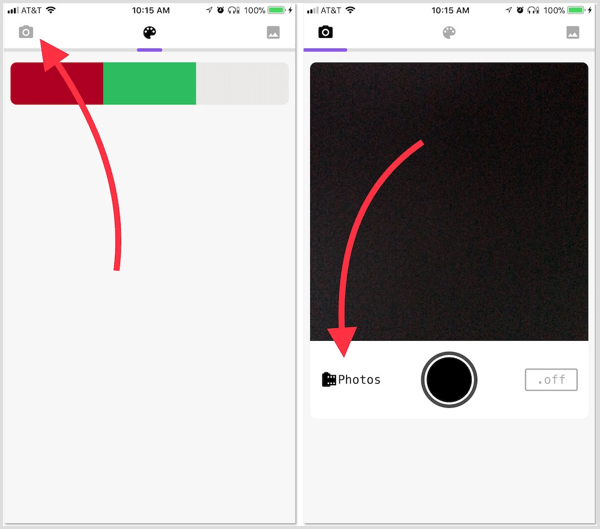 Aplikacija Palette Cam dobiva hex kodove