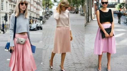 Kako kombinirati ružičastu suknju?
