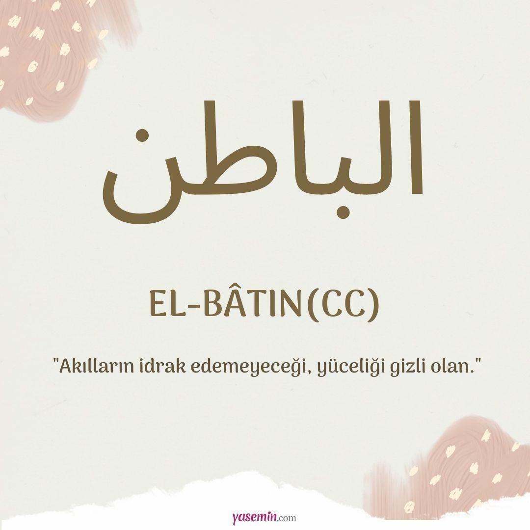 Što znači al-Batin (c.c)?