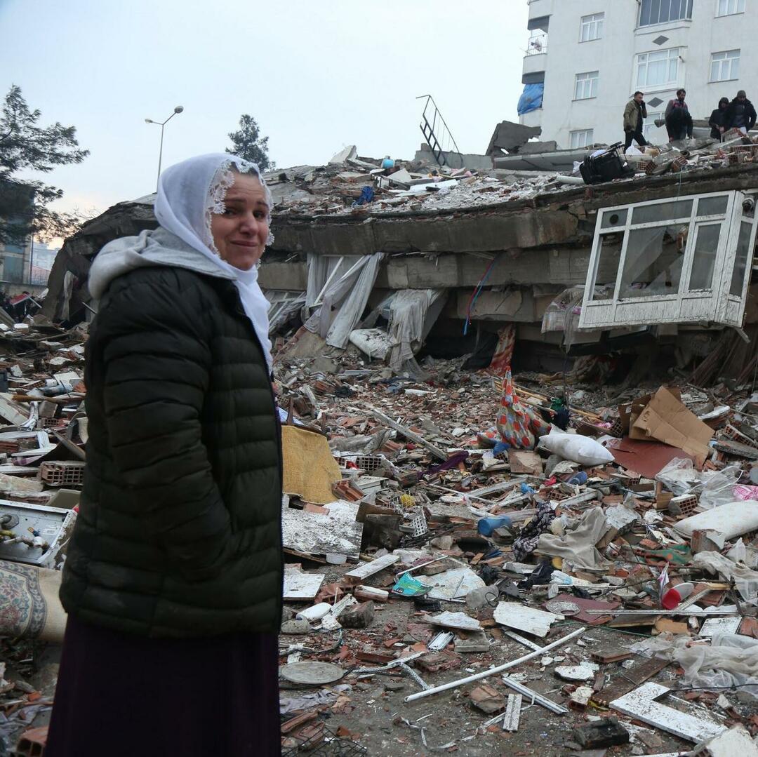 Okviri iz potresa sa središtem u Kahramanmaraşu
