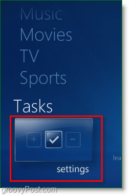 Windows 7 Media Center - kliknite zadatke> <noscript> <img style =