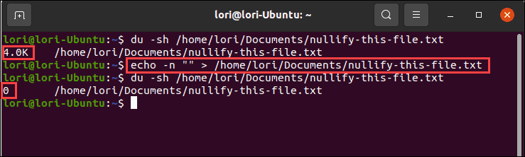 Korištenje naredbe echo s null izlazom u Linuxu