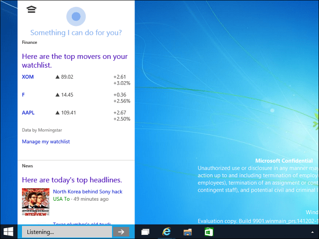 Cortana Desktop