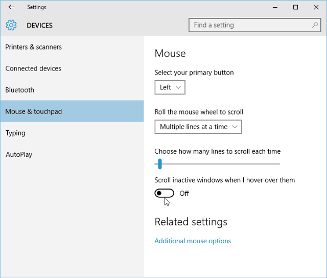 Savjet Windows 10: Uključivanje ili isključivanje pomicanja pozadine