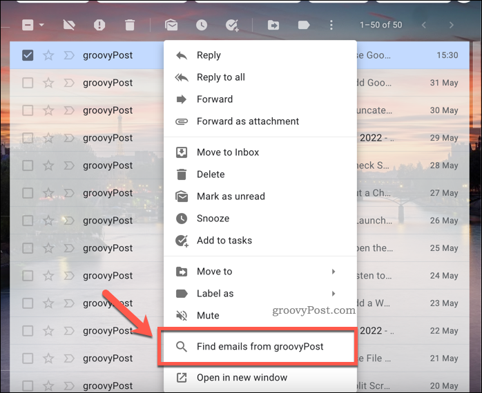 Opcije za traženje e-pošte na Gmailu