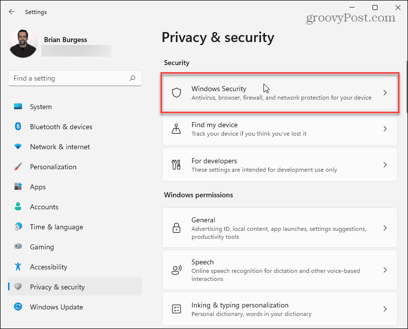 Privatnost i sigurnost Windows 11