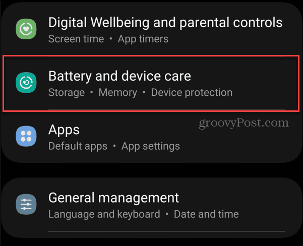 baterija i uređaj briga android postavke