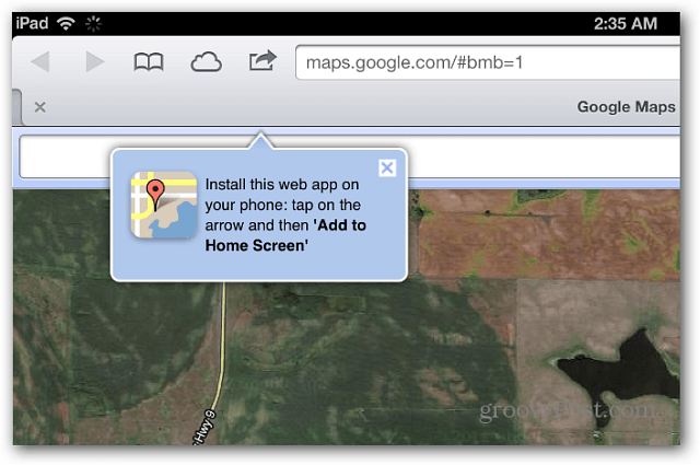 Google Maps u Safariju iOS 6