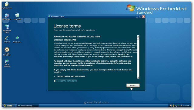 Kako nadograditi instalacijski XP na Windows 8
