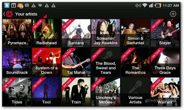 SongKick sada ima Android aplikaciju