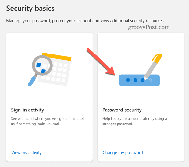 Promijenite sigurnost lozinke na svom Microsoftovom računu
