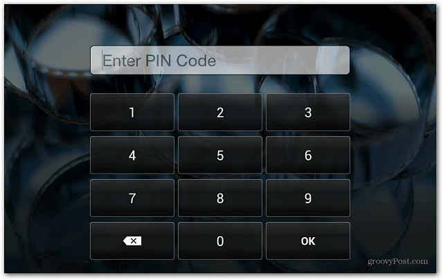 Zaslon zaključavanja Kindle Fire HD Unesite PIN