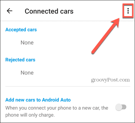 android auto ikona tri točke