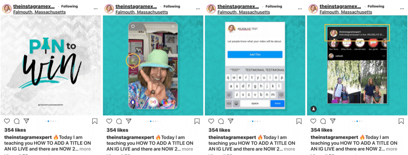 četiri slike Sue B. Objava vrtuljka Zimmerman Instagram