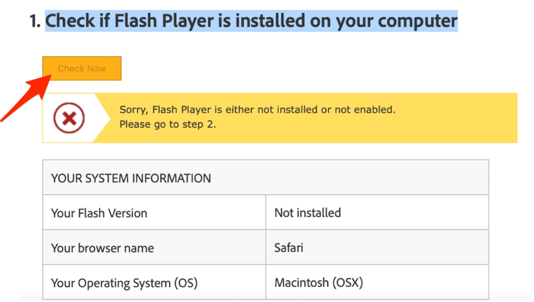 Potvrdite uklanjanje Adobe Flash-a